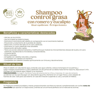 Shampoo control grasa - Ritual Botánico