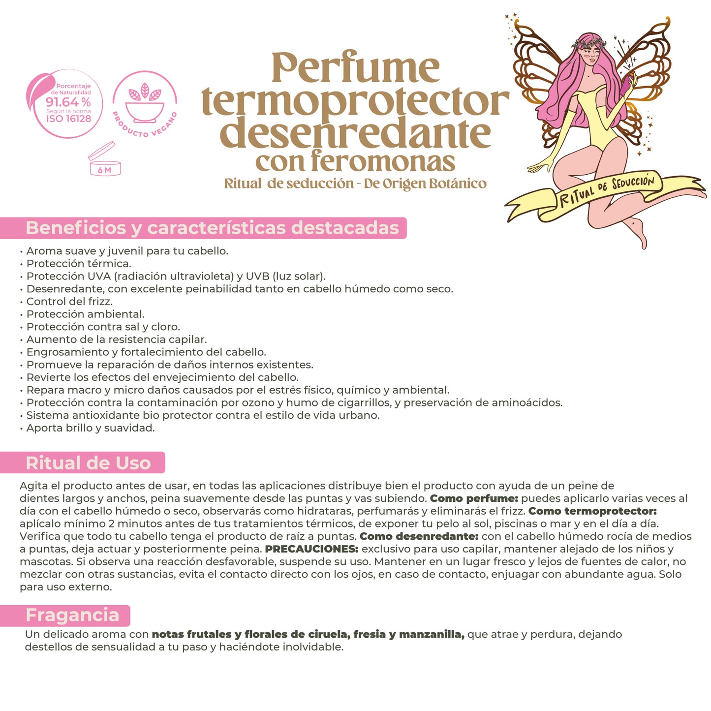 Perfume termoprotector desenredante – Ritual de seducción